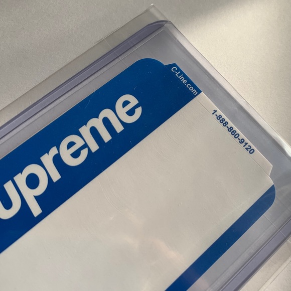 Lot of 2: Supreme Name Badge Stickers FW20 - Picture 3 of 5